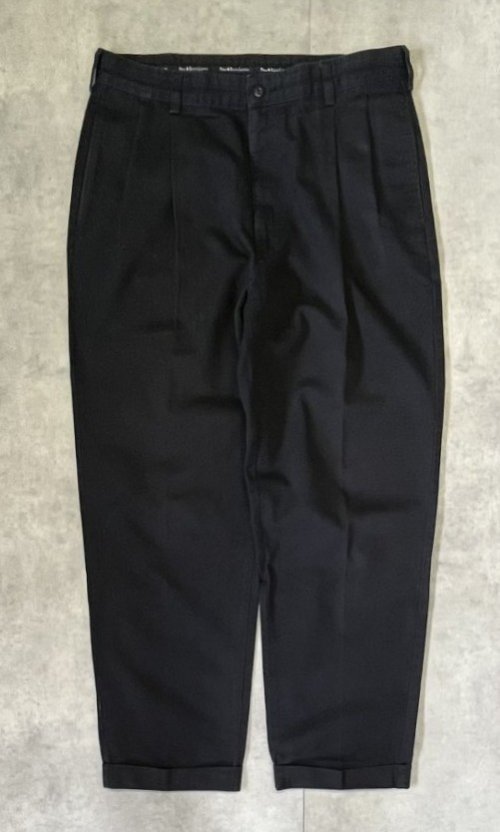 90'S RALPH LAUREN "HAMMOND PANT" ツープリーツ チノパンツ ブラック W35L30 (VINTAGE)「Bottoms」入荷しました。