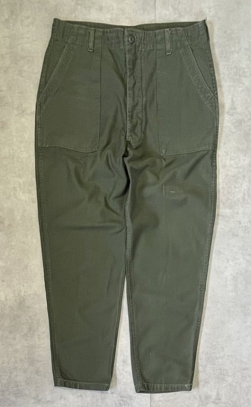 70'S アメリカ軍 US ARMY "OG107" コットンサテン ベイカーパンツ ミリタリーグリーン (VINTAGE)「Bottoms」入荷しました。