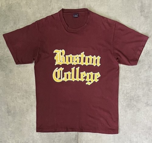 90'S BOSTON COLLEGE シングルステッチ 半袖 Tシャツ バーガンディ USA製 (VINTAGE)「T-Shirt」入荷しました。