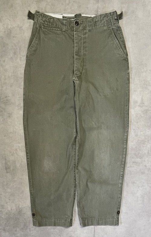 40'S アメリカ軍 US ARMY M-43 フィールドパンツ ミリタリーグリーン (VINTAGE)「Bottoms」入荷しました。