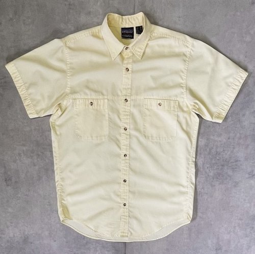 80'S PATAGONIA "DUALSPUN" 旧タグ 半袖 シャツ ライトイエロー 香港製 (VINTAGE)「S/S Shirt」入荷しました。