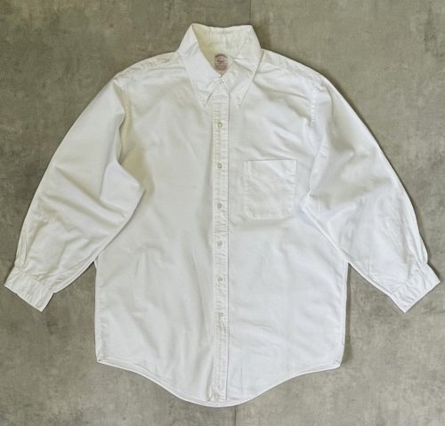 90'S BROOKS BROTHERS "MAKERS" オックスフォード BDシャツ ホワイト USA製 (VINTAGE)「L/S Shirt」入荷しました。