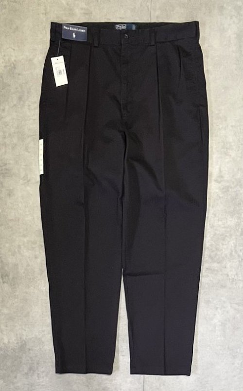 90'S RALPH LAUREN "ANDREW PANT" ツープリーツ チノパンツ ネイビー (DEADSTOCK)「Bottoms」入荷しました。