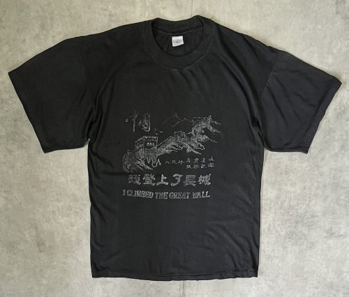90'S THE GREAT WALL 万里の長城 シングルステッチ 半袖 Tシャツ ブラック (VINTAGE)「T-Shirt」入荷しました。