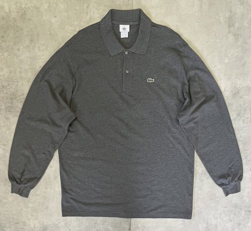90'S CHEMISE LACOSTE 長袖 ポロシャツ ダークグレーヘザー フランス製 (VINTAGE)「L/S Shirt」入荷しました。