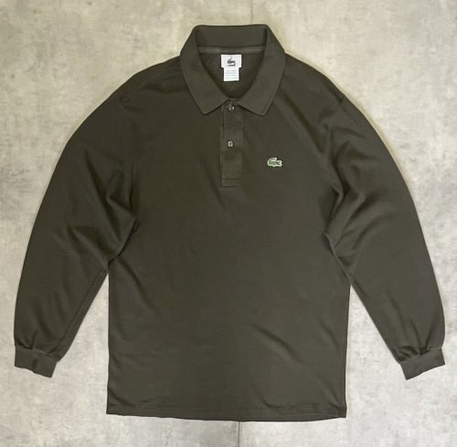 90'S CHEMISE LACOSTE 長袖 ポロシャツ ダークオリーブ フランス製 (VINTAGE)「L/S Shirt」入荷しました。