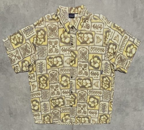 90'S PATAGONIA コットン 半袖 ACシャツ MAHALO OAK柄 (VINTAGE)「S/S Shirt」入荷しました。