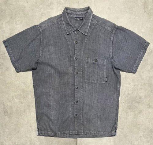 90'S PATAGONIA ヘンプ 半袖 シャツ チャコール (VINTAGE)「S/S Shirt」入荷しました。