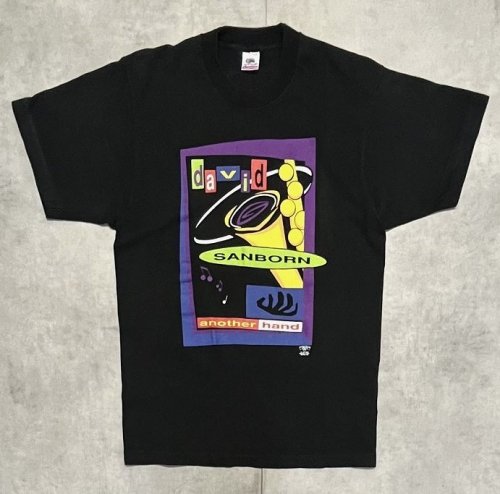 90'S DAVID SANBORN シングルステッチ 半袖 Tシャツ ブラック USA製 (VINTAGE)「T-Shirt」入荷しました。