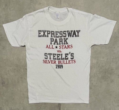 80'S EXPRESSWAY PARK ALL STARS VS STEELE'S SILVER BULLETS シングルステッチ 半袖 Tシャツ ホワイト USA製 (VINTAGE)「T-Shirt」入荷しました。