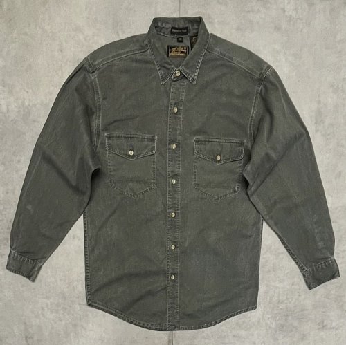 90'S EDDIE BAUER "ELKHORN TWILL" 黒タグ ワークシャツ カーキ USA製 (VINTAGE)「L/S Shirt」入荷しました。
