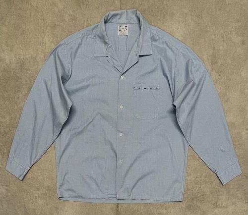 60'S PILGRIM コットン100% オープンカラーシャツ ライトブルー (VINTAGE)「L/S Shirt」入荷しました。