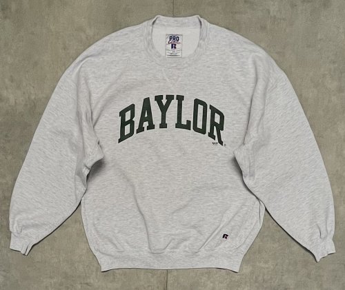90'S RUSSELL ATHLETIC "PRO COTTON" ヘビーウエイト 前Vガゼット付き スウェットシャツ ヘザーグレー USA製 (VINTAGE)「Sweat Shirt」入荷しました。