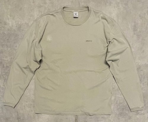 90'S PATAGONIA "BENEFICIAL T'S" ロゴ刺繍 長袖 Tシャツ ベージュ メキシコ製 (VINTAGE)「T-Shirt」入荷しました。