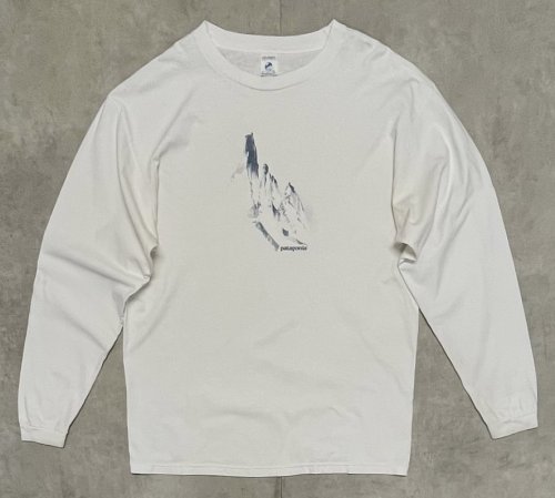 90'S PATAGONIA "BENEFICIAL T'S" 長袖 Tシャツ ホワイト USA製 (VINTAGE)「T-Shirt」入荷しました。