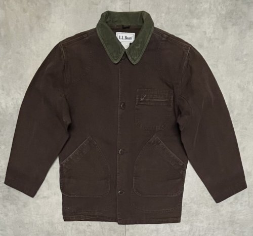 90'S LL Bean 襟コーデュロイ ダック カバーオール ダークブラウン (VINTAGE)「Jacket」入荷しました。