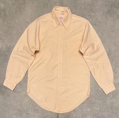 70'S BROOKS BROTHERS "MAKERS" 6ボタン オックスフォード BDシャツ ライトオレンジ USA製 (VINTAGE)「L/S Shirt」入荷しました。