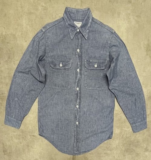 70'S BIG MAC コットン100% シャンブレーシャツ ブルー USA製 (VINTAGE)「L/S Shirt」入荷しました。