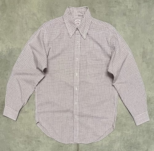 80'S BROOKS BROTHERS ポプリン BDシャツ タッターソールチェック USA製 (VINTAGE)「L/S Shirt」入荷しました。