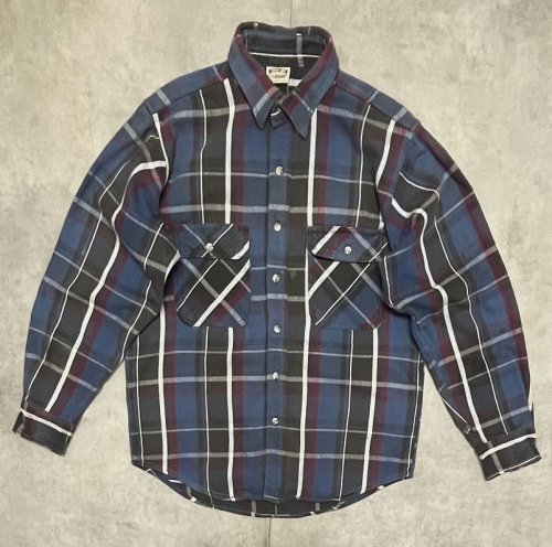 90'S FIVE BROTHER ヘビーフランネル ワークシャツ チェック柄 (VINTAGE)「L/S Shirt」入荷しました。