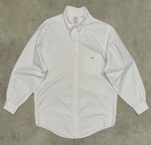 90'S BROOKS BROTHERS オックスフォード BDシャツ ホワイト USA製 (VINTAGE)「L/S Shirt」入荷しました。