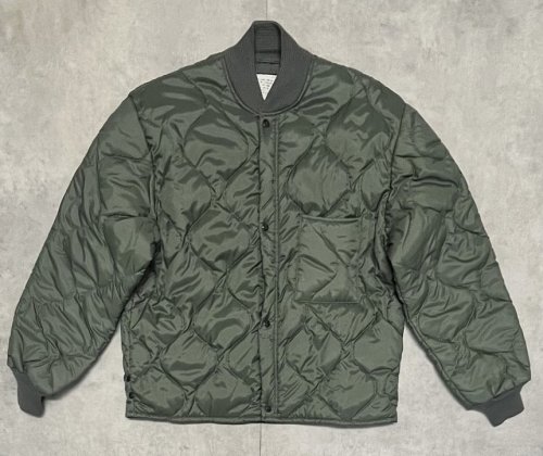 70'S アメリカ軍 USAF "CWU-9/P" キルティング ライナージャケット セージグリーン (MINT CONDITION)「Jacket」入荷しました。