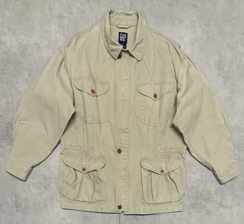 90'S GAP 旧タグ "BRITISH ARMY P60 SAMPLING" チンスト付き ミリタリージャケット ベージュ (VINTAGE)「Jacket」入荷しました。