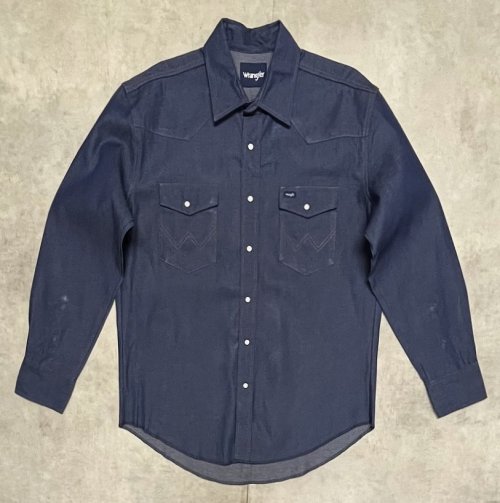 00'S WRANGLER "MS7011D" デニム ウエスタンシャツ インディゴ (DEADSTOCK)「L/S Shirt」入荷しました。