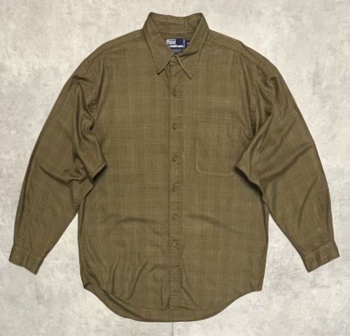 90'S RALPH LAUREN "CHATFIELD SPORT" ロゴ無し レギュラーカラーシャツ チェック柄 (VINTAGE)「L/S Shirt」入荷しました。