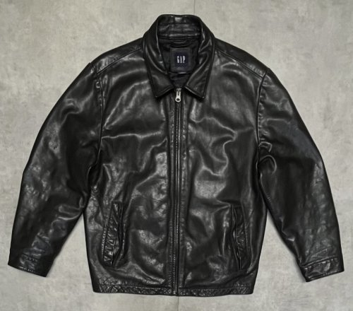 00'S GAP 旧タグ 裏地キルティング レザージャケット ブラック (VINTAGE)「Jacket」入荷しました。