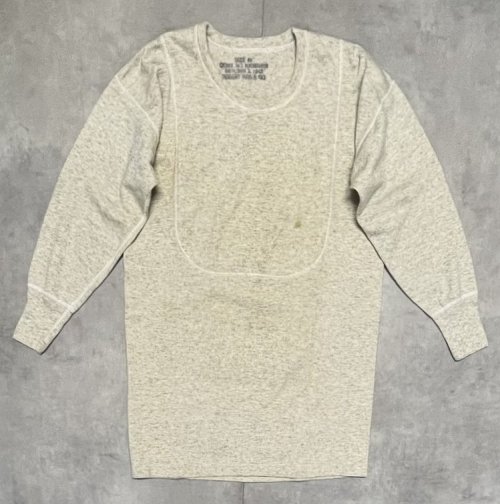 40'S アメリカ軍 US NAVY ウール/コットン アンダーシャツ オートミールヘザー (VINTAGE)「T-Shirt」入荷しました。