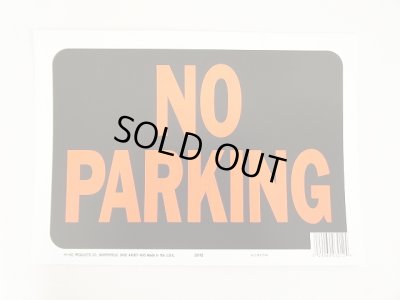 画像1: USA製 プラスチックサインプレート ステッカー NO PARKING (NEW)