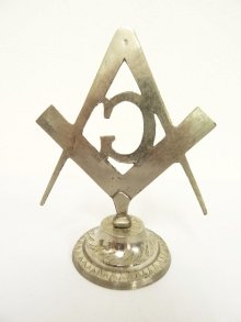 他の写真1: FREEMASON フリーメイソン エンブレム オブジェ (ANTIQUE)