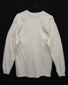 他の写真3: GILDAN ポケット付き ロングスリーブ Tシャツ WHITE (NEW)