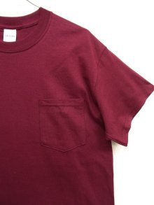 他の写真2: GILDAN ポケット付き 半袖 Tシャツ BURGUNDY (NEW)