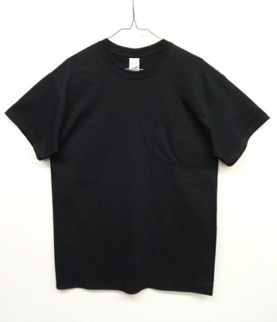 画像1: GILDAN ポケット付き 半袖 Tシャツ BLACK (NEW)