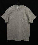 GILDAN ポケット付き 半袖 Tシャツ GREY (NEW)