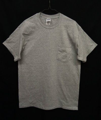 画像1: GILDAN ポケット付き 半袖 Tシャツ GREY (NEW)