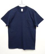 GILDAN ポケット付き 半袖 Tシャツ NAVY (NEW)