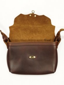 他の写真2: FERNAND LEATHER "HORIZONTAL LATCH POUCH" オールレザー ショルダーバッグ USA製 (USED)