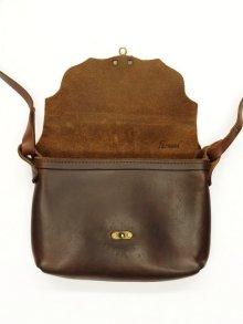 他の写真2: FERNAND LEATHER "HORIZONTAL LATCH POUCH" オールレザー ショルダーバッグ USA製 (USED)