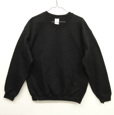 画像1: GILDAN クルーネック スウェットシャツ BLACK (NEW)