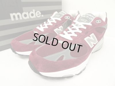 画像1: NEW BALANCE MR993BU バーガンディ USA製 (NEW)