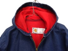 他の写真1: 80'S CARHARTT 裏地付き 裾リブ無し デニムパーカー INDIGO (VINTAGE)