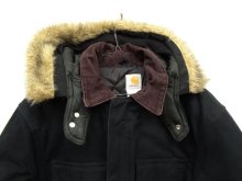 他の写真1: 90'S CARHARTT 裏地キルティング フード付き ダックジャケット BLACK (VINTAGE)