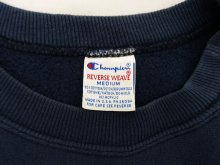 他の写真1: 90'S CHAMPION 刺繍タグ 目無し リバースウィーブ 無地 NAVY USA製 (VINTAGE)