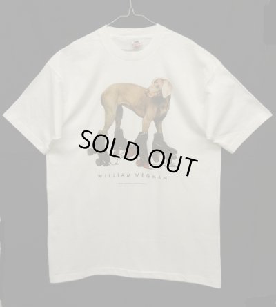 画像1: 90'S WILLIAM WEGMAN "ROLLER ROVER" FOTOFOLIO製 Tシャツ USA製 (VINTAGE)