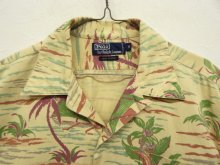 他の写真1: 90'S RALPH LAUREN コットン オープンカラー アロハシャツ ハワイアン柄 (VINTAGE)