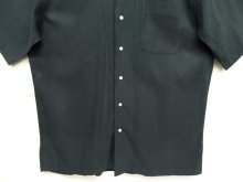 他の写真2: 90'S RALPH LAUREN シルク/コットン オープンカラー 半袖シャツ BLACK (VINTAGE)