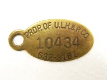 他の写真2: PROP OF U.L.H. & P.CO ブラス製 タグ キーホルダー 3枚セット (ANTIQUE)